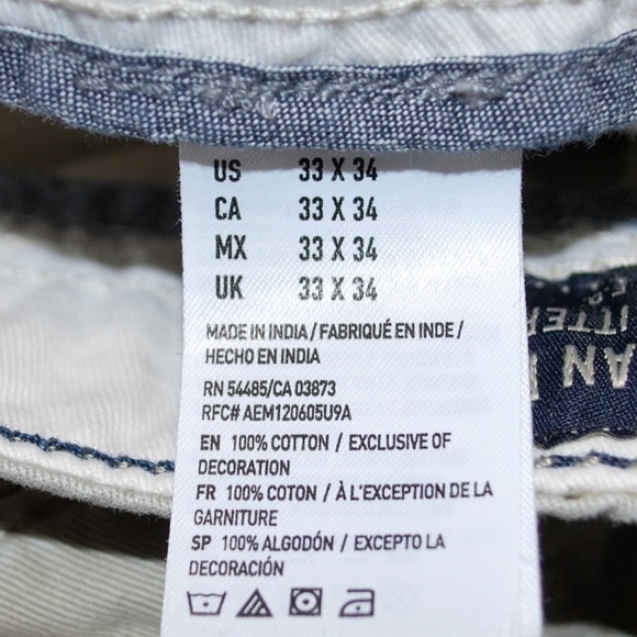 American Eagle Khaki Pants 33x34 - Picture 3 of 6